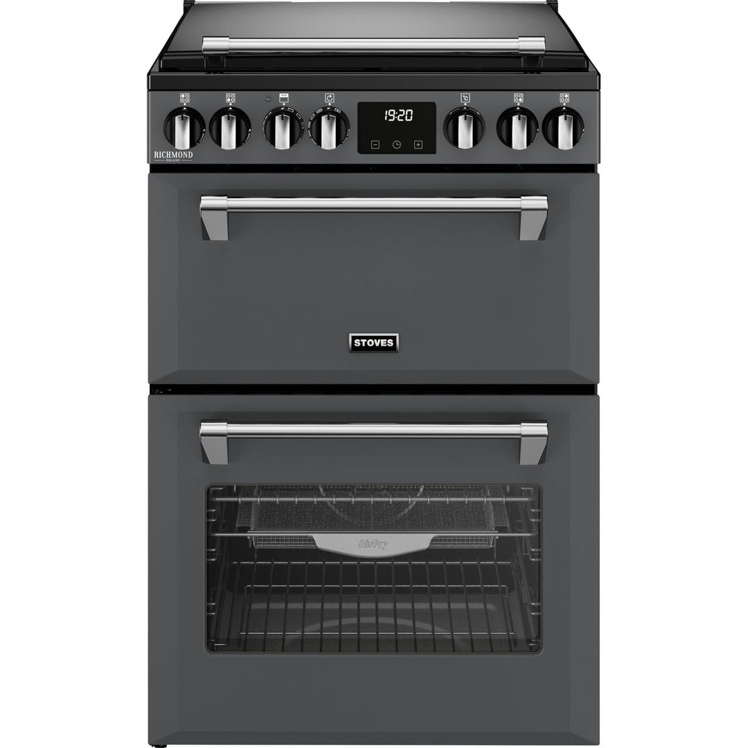 Stoves 60cm wide Double Oven Dual Fuel Richmond Deluxe Mini Range Cooker - Anthracite