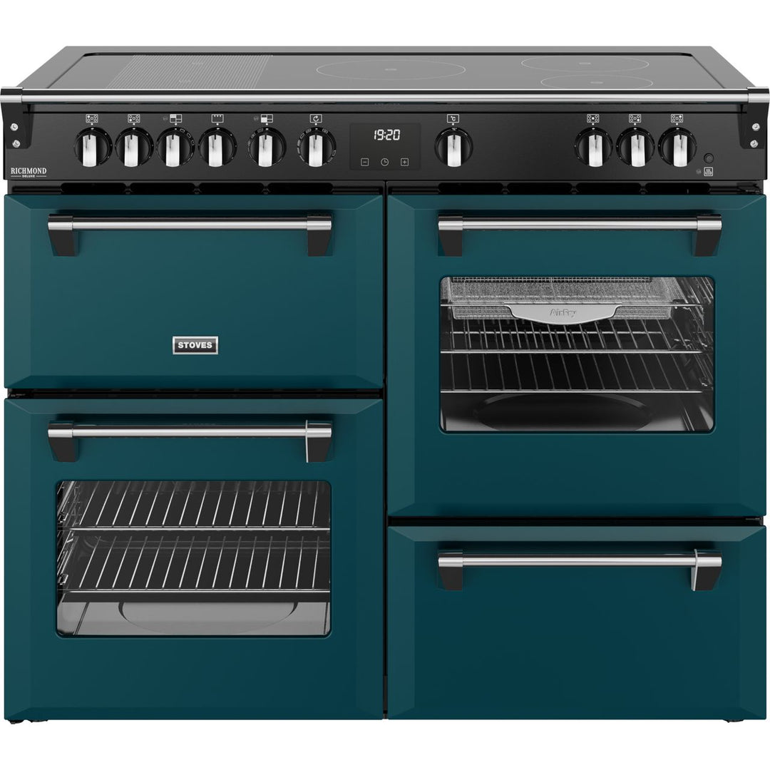 Stoves Richmond Deluxe 110Ei RTY 110cm wide Electric Range Cooker with Induction Hob - Deep Marine