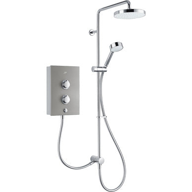 Mira Décor Dual Outlet Electric Shower 10.8kW Silver