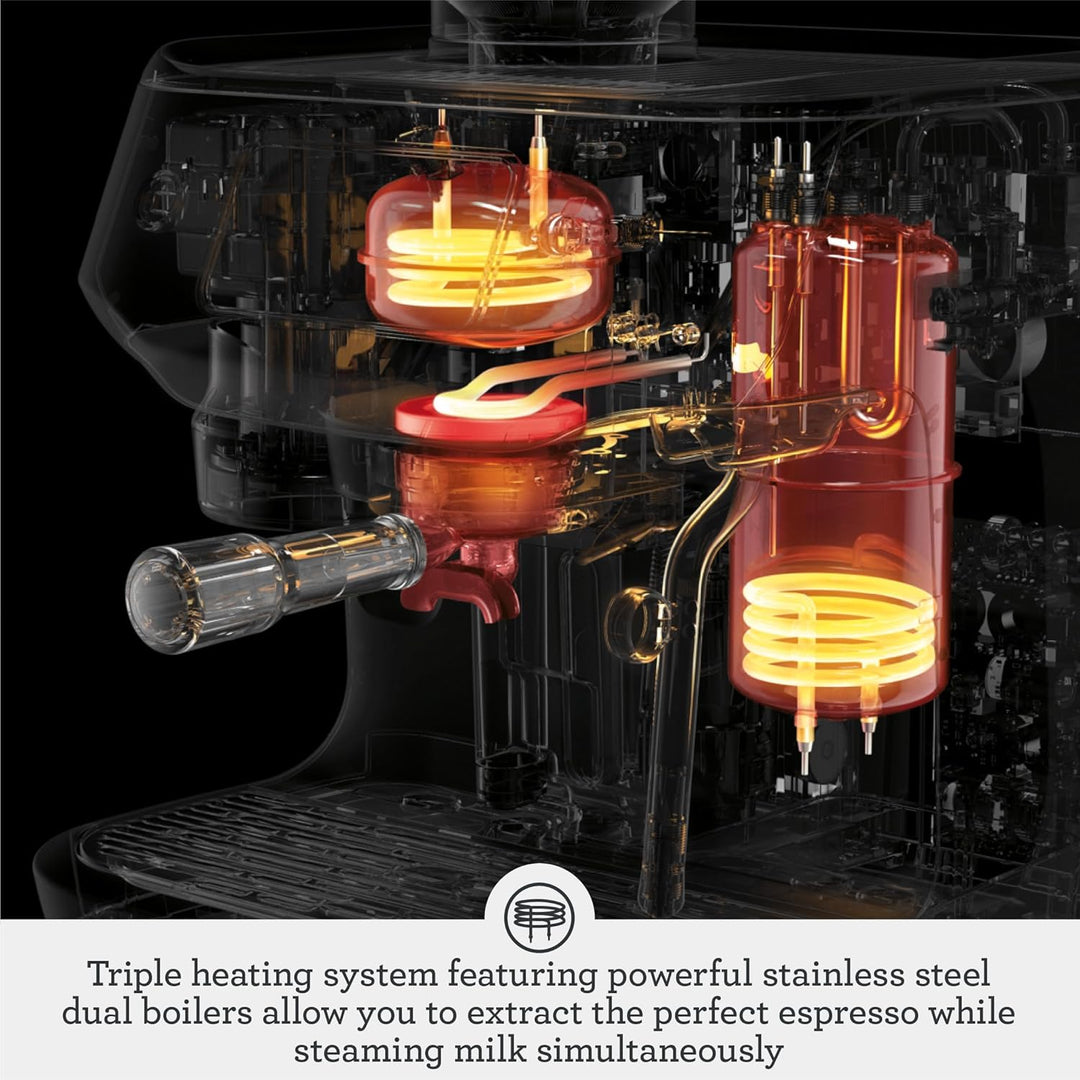 Sage - The Oracle Dual Boiler, Bean to Cup Coffee Machine with Manual and Automatic Milk Frother, 45 Grind Settings - 16 Pre-Set Recipes Incl. Espresso, Cappuccino, Flat White - Stainless Steel