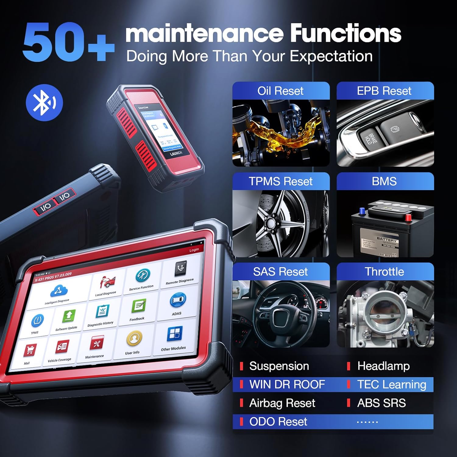 Sdb Reprogram Tool LAUNCH X431 PRO5 Scan Tool, J2534 Reprogramming Tool, ECU Online Codin ...