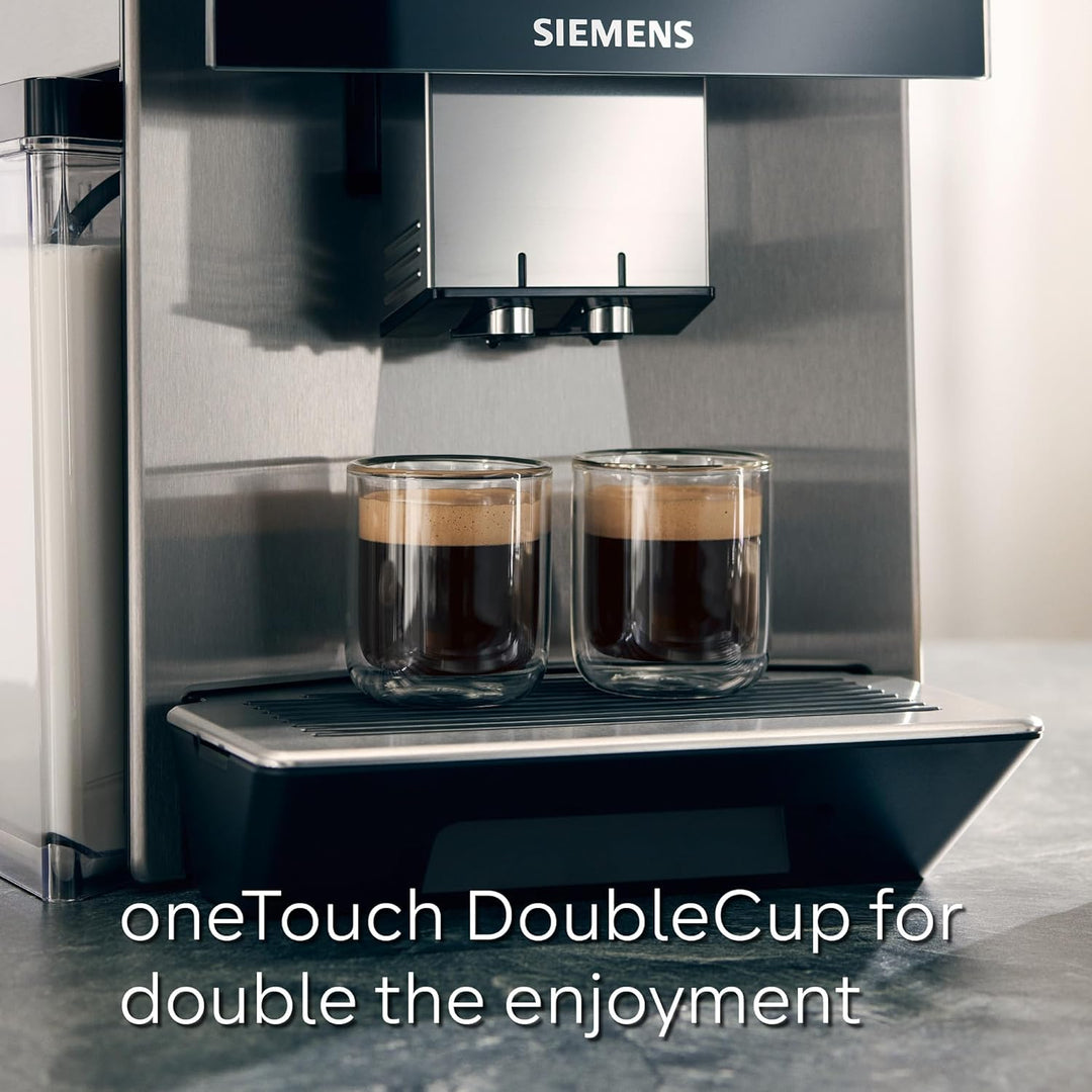 SIEMENS EQ700 Fully Automatic Bean to Cup Coffee Machine, 5" Touch Screen Display, Cold Brew/Slow Brew, Cappuccinatore, 34+ Coffee Beverages, Home Connect, TP715GB1