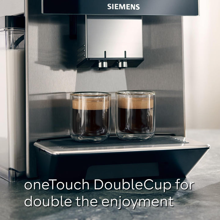 SIEMENS EQ700 Fully Automatic Bean to Cup Coffee Machine, 5" Touch Screen Display, Cold Brew/Slow Brew, Cappuccinatore, 34+ Coffee Beverages, Home Connect, TP715GB1