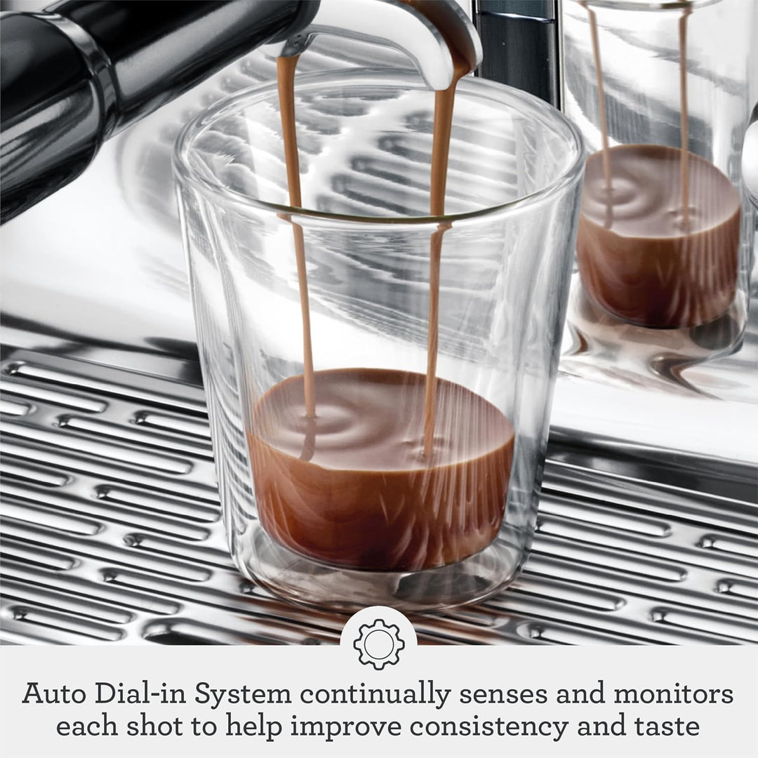 Sage - The Oracle Dual Boiler, Bean to Cup Coffee Machine with Manual and Automatic Milk Frother, 45 Grind Settings - 16 Pre-Set Recipes Incl. Espresso, Cappuccino, Flat White - Stainless Steel