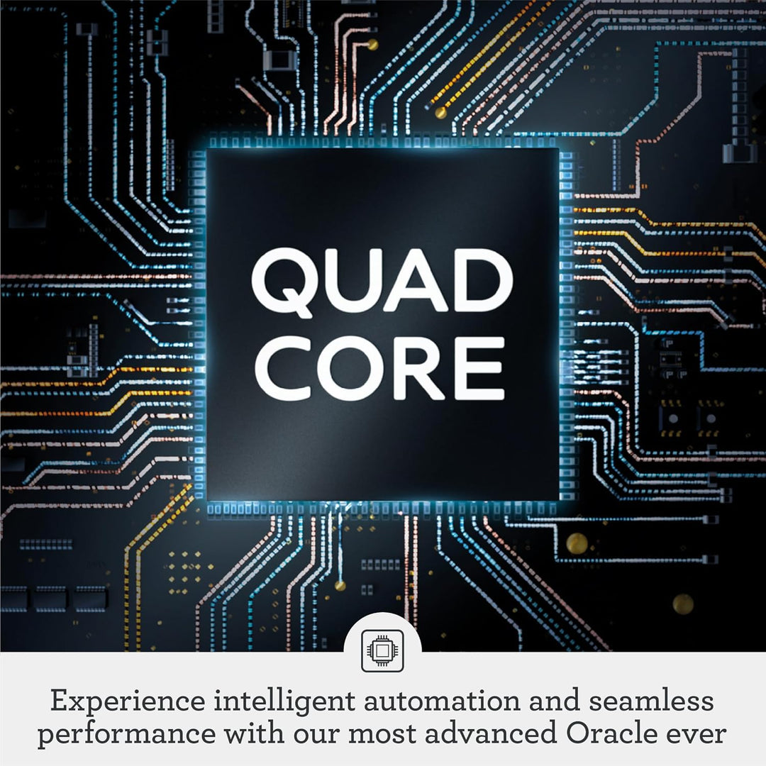 Sage - The Oracle Dual Boiler, Bean to Cup Coffee Machine with Manual and Automatic Milk Frother, 45 Grind Settings - 16 Pre-Set Recipes Incl. Espresso, Cappuccino, Flat White - Stainless Steel