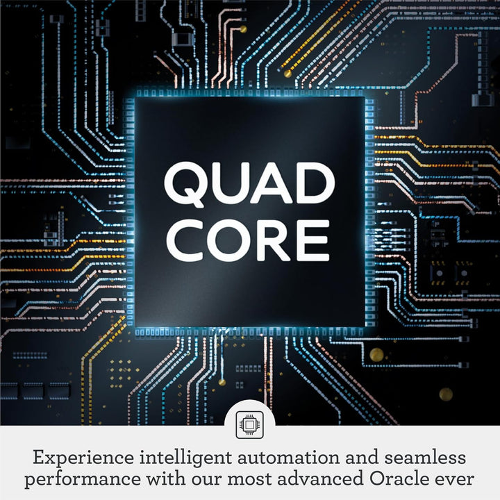 Sage - The Oracle Dual Boiler, Bean to Cup Coffee Machine with Manual and Automatic Milk Frother, 45 Grind Settings - 16 Pre-Set Recipes Incl. Espresso, Cappuccino, Flat White - Stainless Steel