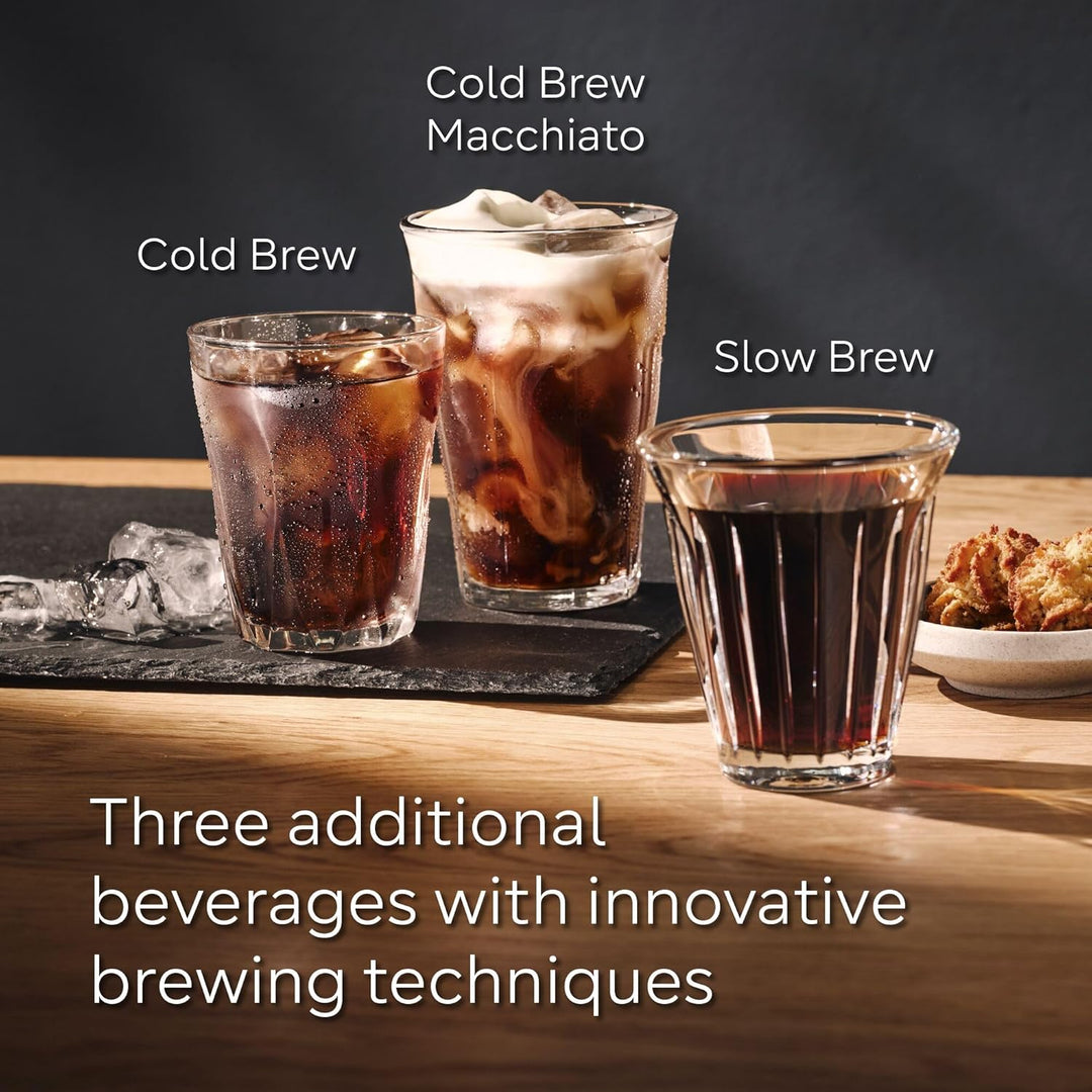 SIEMENS EQ700 Fully Automatic Bean to Cup Coffee Machine, 5" Touch Screen Display, Cold Brew/Slow Brew, Integrated Milk Container, 30+ Coffee Beverages, Home Connect, TQ713GB3