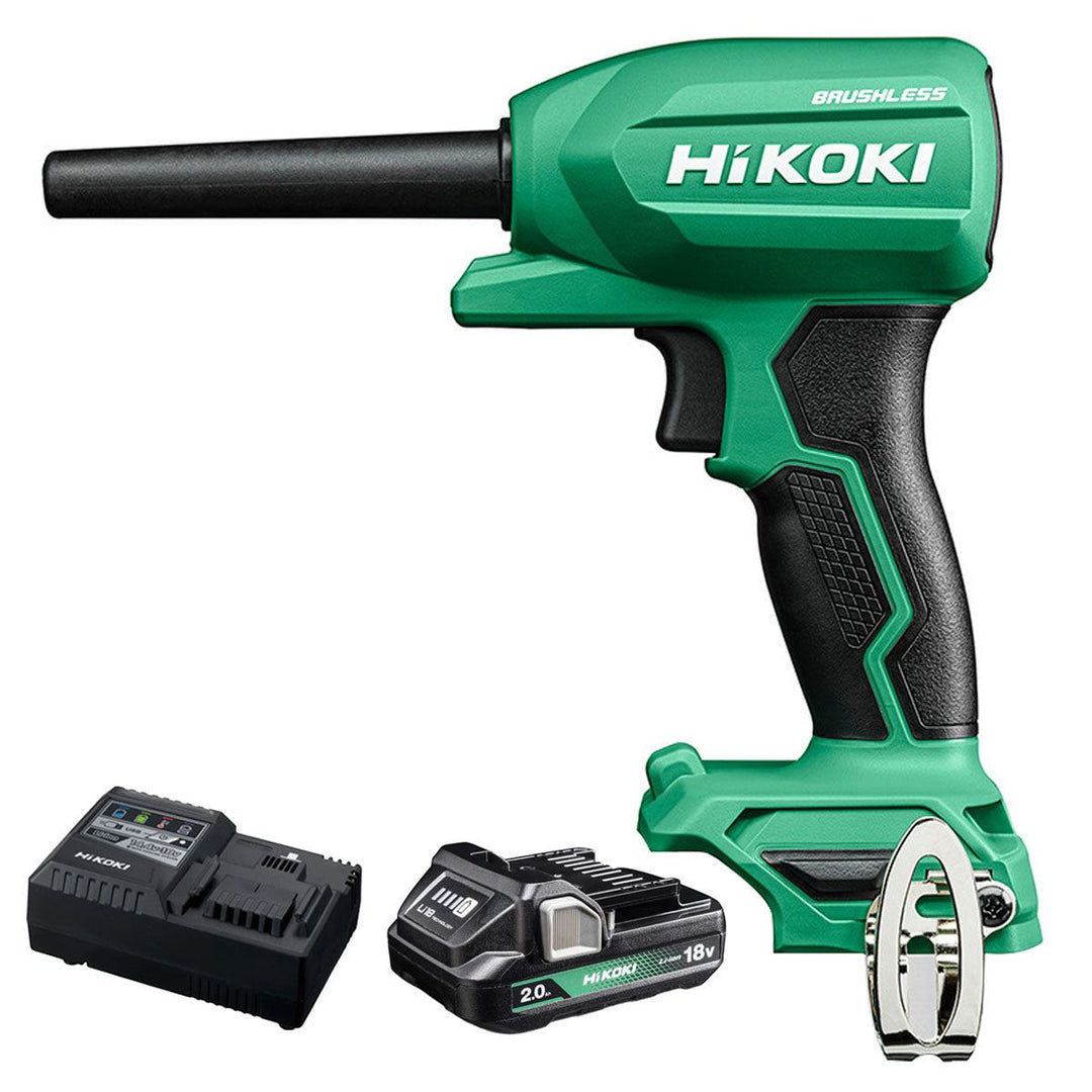 Hikoki RA18DAW4Z 18V Brushless Air Duster with 1 x 2.0Ah Battery & Charger