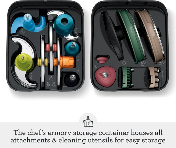Sage - The Paradice 16 Food Processor - Multifunctional Vegetable Chopper, Dicer, Slicer, Shredder, Blender & Grater - 900W - Stainless Steel