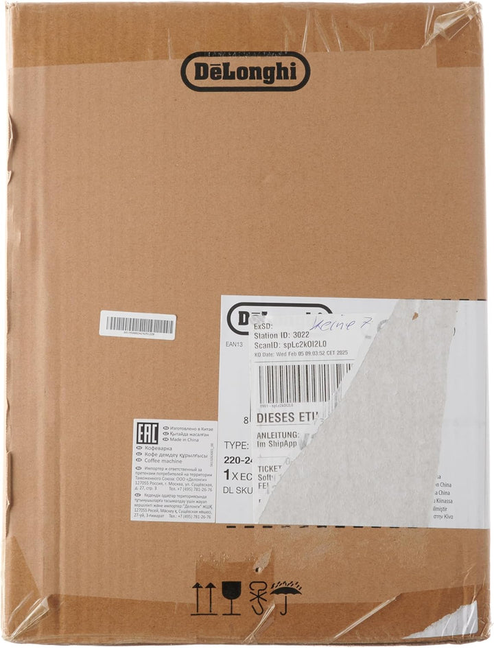 De'Longhi Vintage Icona Traditional Barista Pump Espresso Machine, Coffee and Cappuccino Maker, ECOV311BG, 1.4 liters, Cream