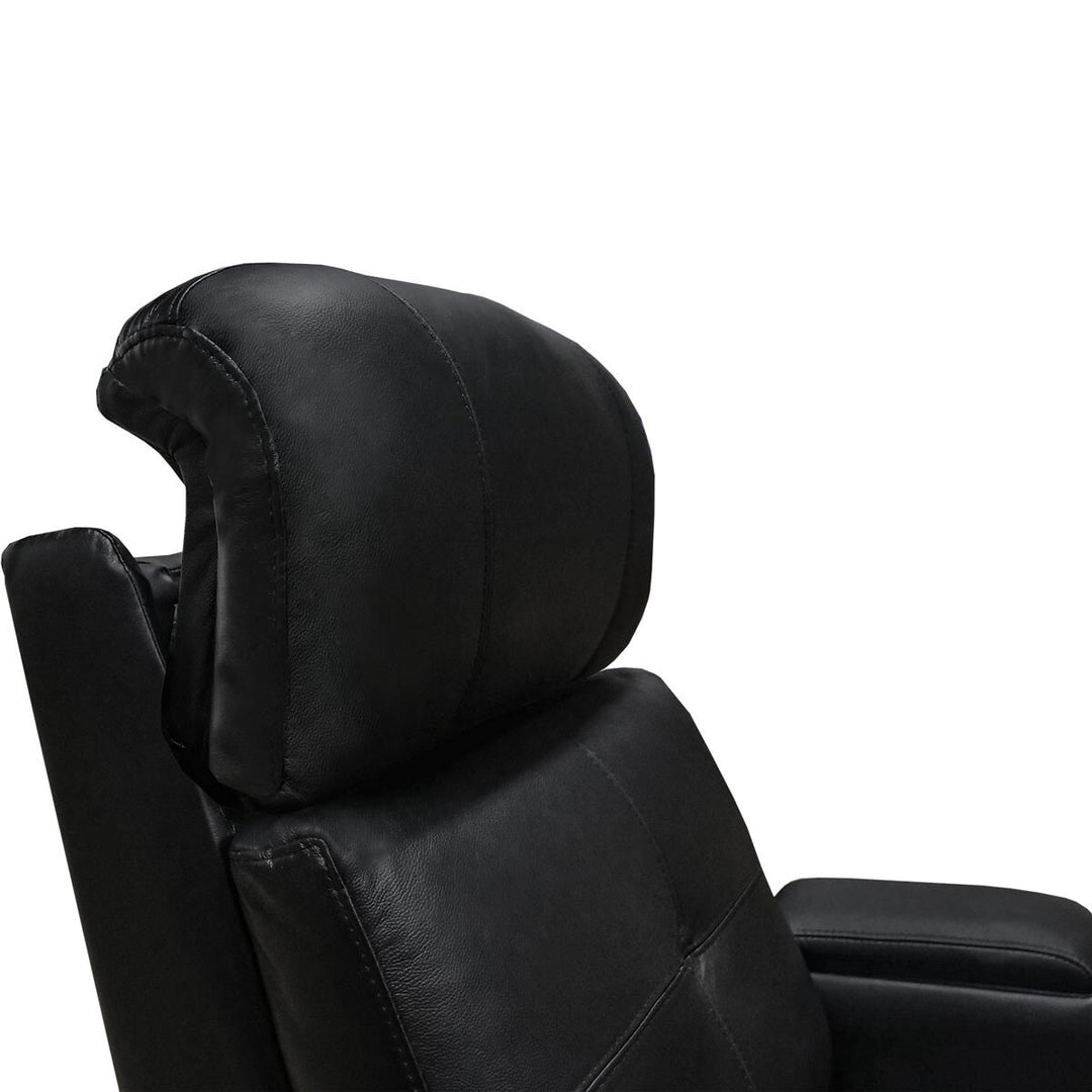 Valencia Verona Black Leather Power Reclining Home Theatre Chair
