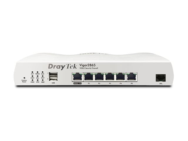 TieDex UK Draytek Vigor 2865 - router - DSL modem - desktop