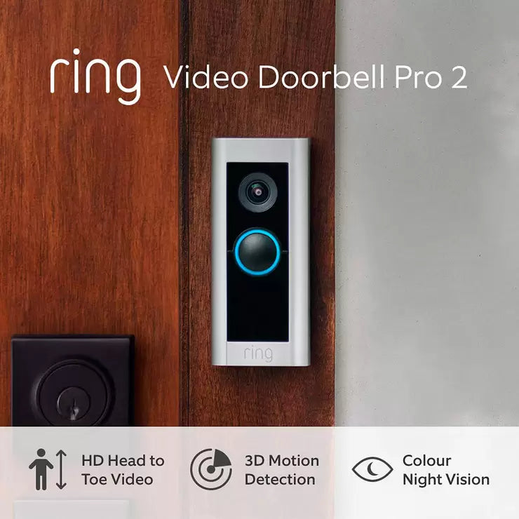 Ring Video Doorbell Pro 2 with Chime Pro (Hardwired)