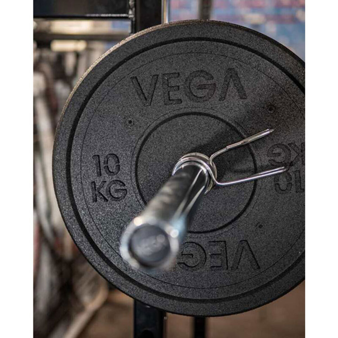 Vega Fitness 100kg Bumper Plate and Olympic Bar Set