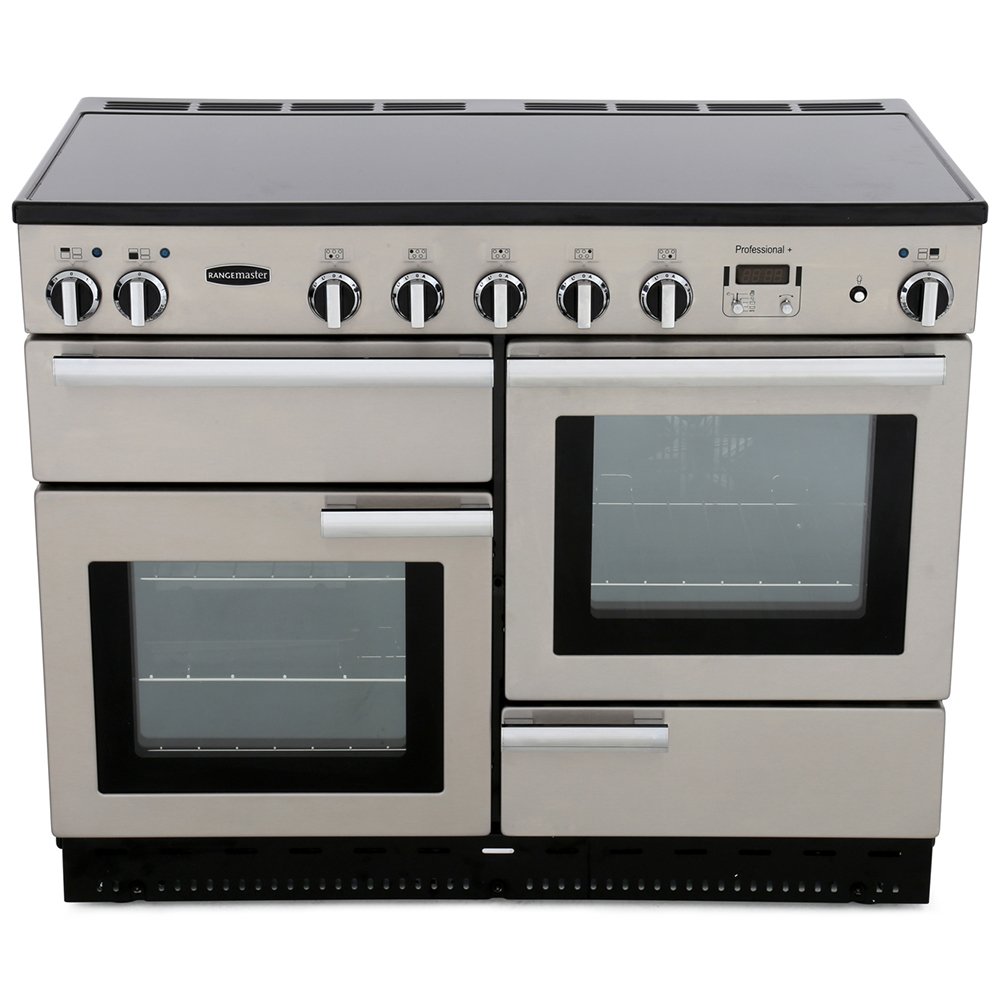 Rangemaster Professional Plus PROP110EISS/C 110cm wide Electric Range Cooker with Induction Hob - Stainless Steel