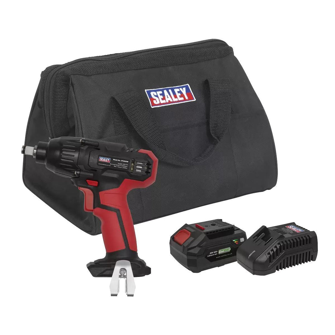 Sealey CP20VIWKIT1 20V 1/2"Sq Drive Impact Wrench Kit