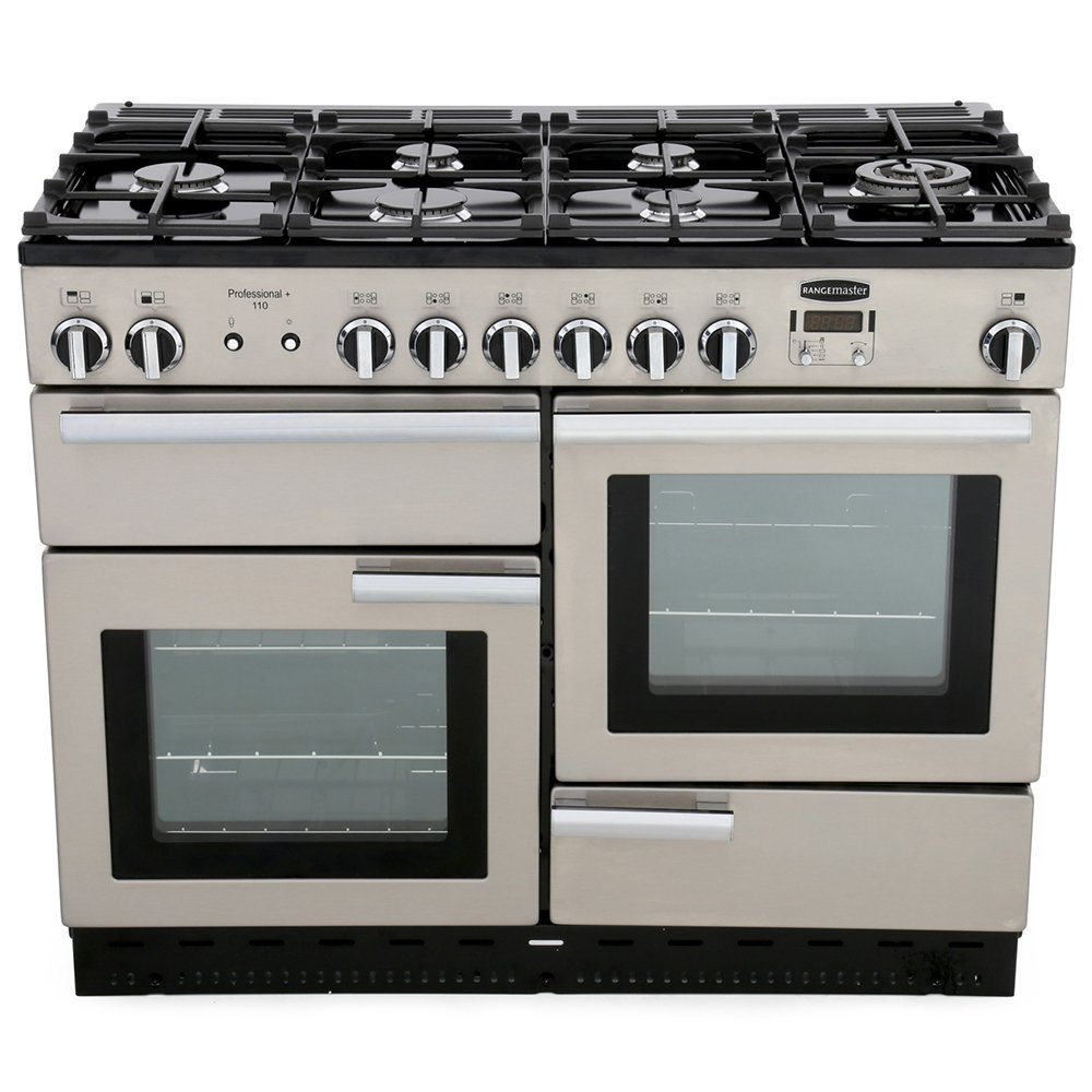 Rangemaster Professional Plus PROP110NGFSS/C 110cm wide Gas Range Cooker - Stainless Steel