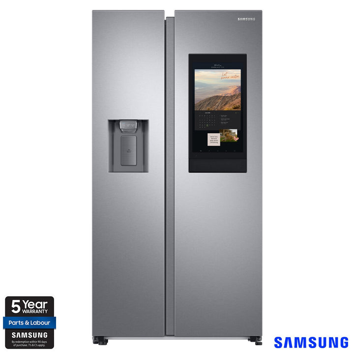 Samsung RS8000 Family Hub™ RS6HA8891SL/EU, Side by Side Fridge Freezer, E Rated in Silver