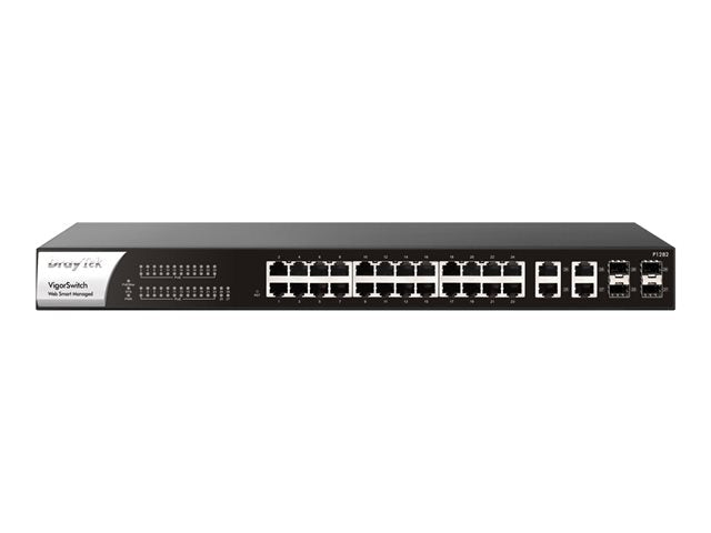 TieDex UK Draytek VigorSwitch P1282 - switch - 28 ports - smart - rack-mountable