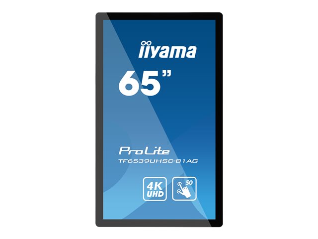 TieDex UK iiyama ProLite TF6539UHSC-B1AG 65" LED-backlit LCD display - 4K - for digital signage / interactive communication