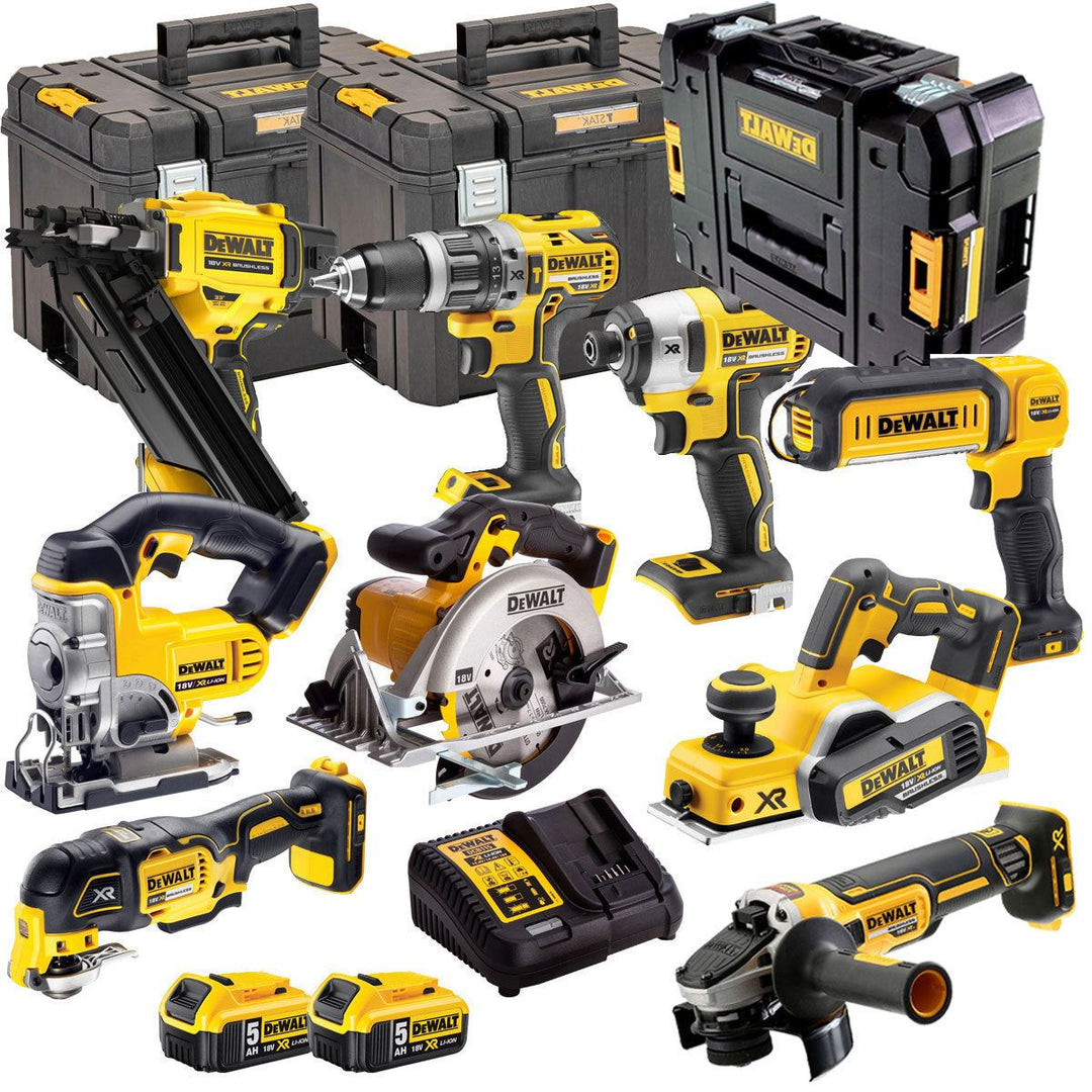 DeWalt DEWT4TKIT17 18V XR 9 Piece with 2 x 5.0Ah Li-ion KIT