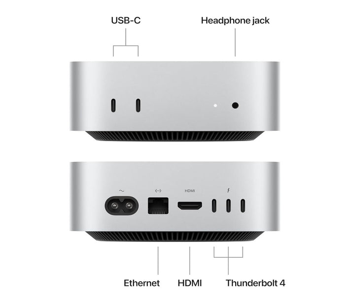 Apple Mac mini Desktop Computer with M4 chip with 10 core CPU and 10 core GPU: Built for Apple Intelligence, 16GB Unified Memory, 256GB SSD Storage, Gigabit Ethernet. Works with iPhone/iPad