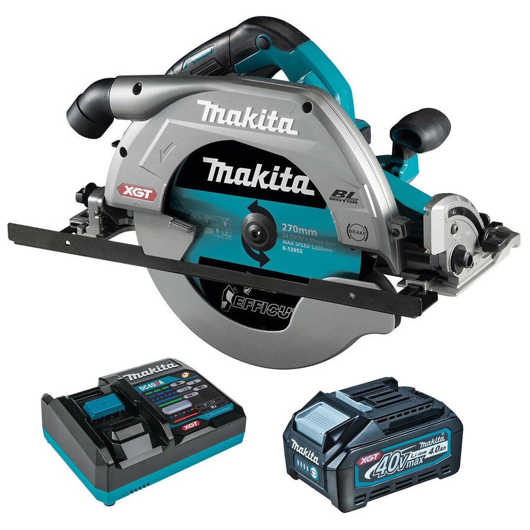Makita HS011GZ 40Vmax XGT Brushless Circular Saw with 1 x 4.0Ah Battery & Charger