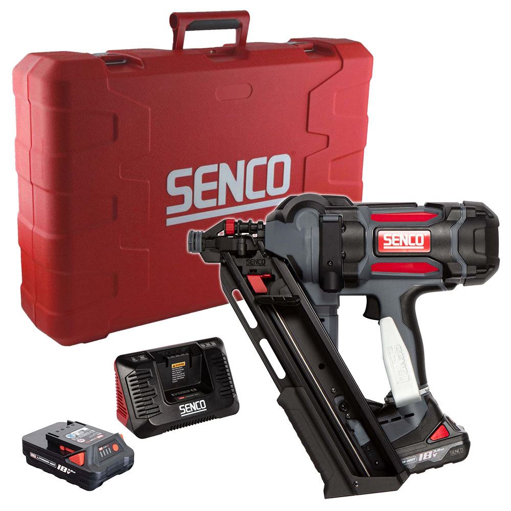 Senco F-35XP 2.0 Fusion 18V First Fix Framing Nailer with 2 x 3.0Ah Battery Charger & Case - 10G2003N