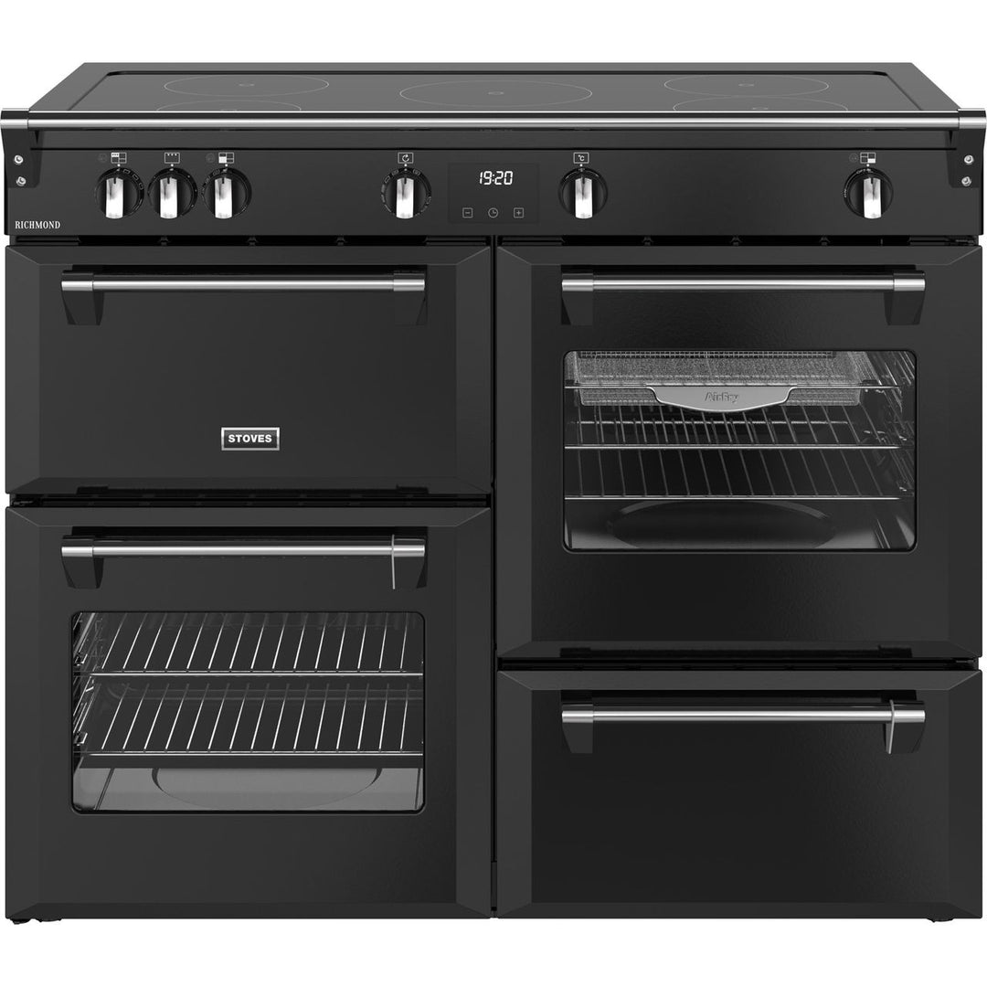 Stoves Richmond 110Ei TCH 110cm wide Electric Range Cooker with Induction Hob - Black