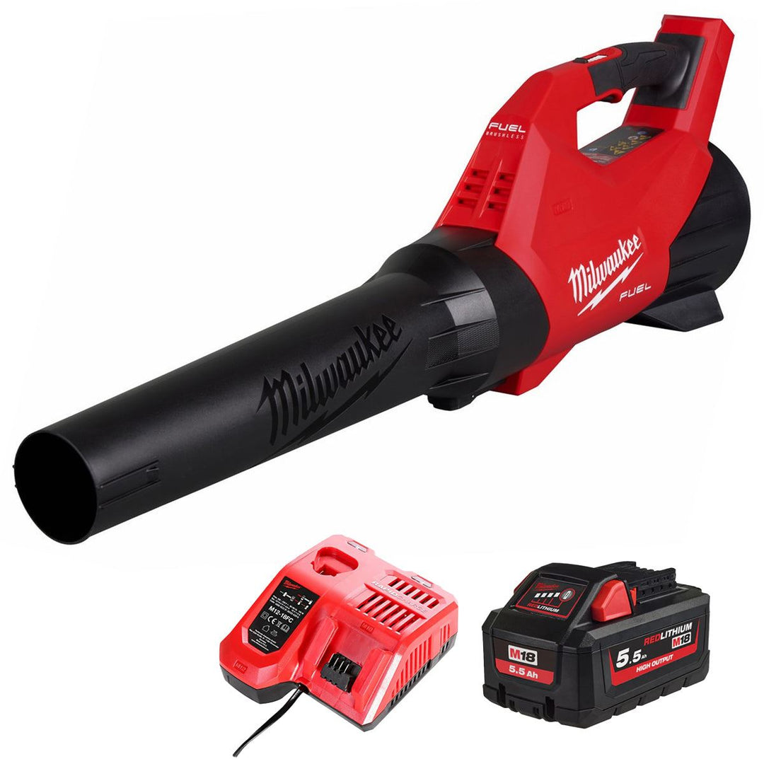 Milwaukee M18FBLG3-0 18V Fuel Brushless Blower with 1 x 5.5Ah Battery &amp; Charger