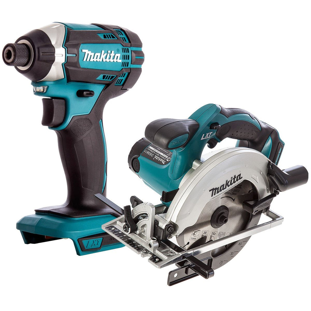 Makita 2 Piece 18V LXT Impact Driver & 165mm Circular Saw Body Only