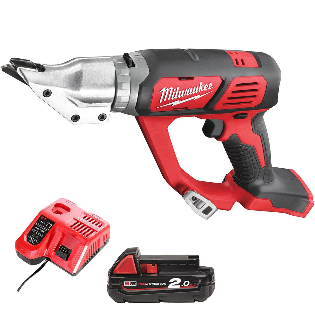 Milwaukee M18BMS12-0 18V 1.2mm Metal Shear with 1 x 2.0Ah Battery & Charger