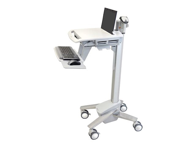 TieDex UK Ergotron StyleView sv40 cart - Constant Force Technology - for notebook / keyboard / mouse / barcode scanner - light duty - grey, white, polished aluminium