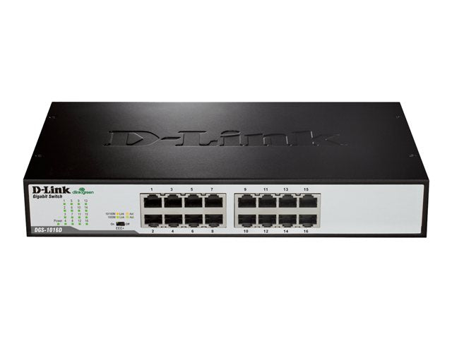 TieDex UK D-Link DGS 1016D - switch - 16 ports - unmanaged