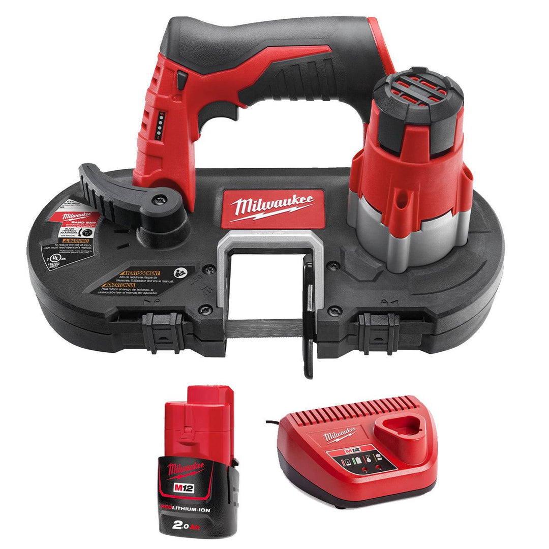 Milwaukee M12BS-0 12V Sub Compact Bandsaw with 1 x 2.0Ah Battery & Charger