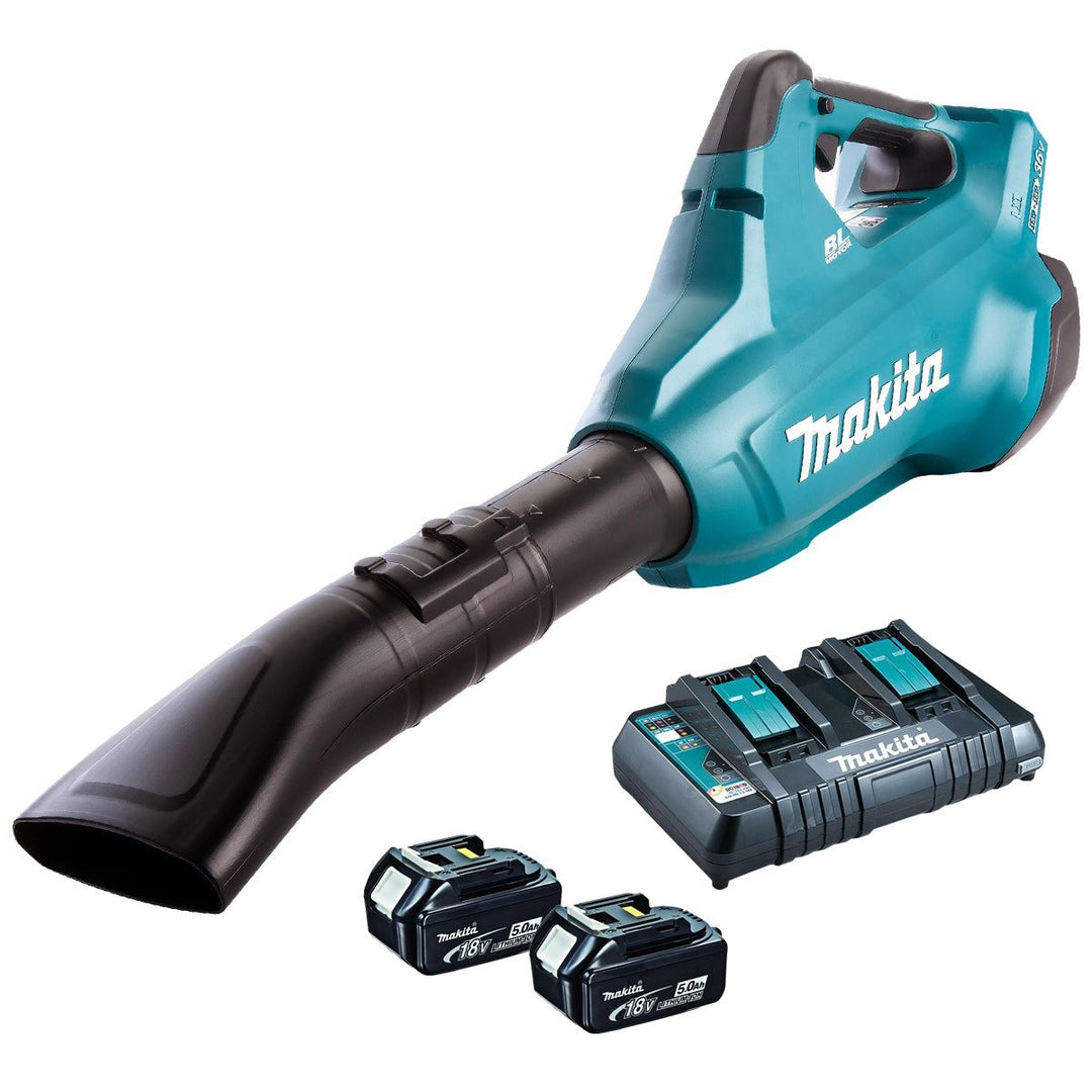Makita DUB362PT2 36V LXT Brushless Blower With 2 x 5.0Ah Batteries &amp; Charger