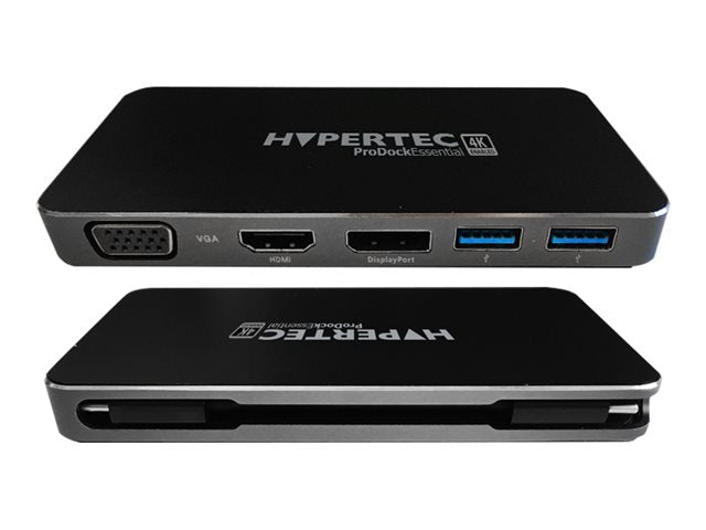 TieDex UK Hypertec ProDockEssential 4K - docking station - USB-C - VGA, HDMI, DP