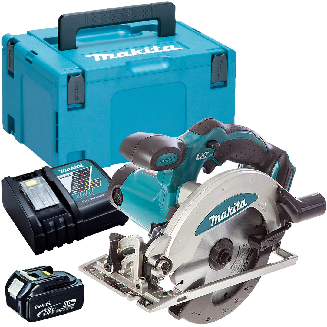 Makita DSS610Z 18V 165mm Circular Saw with 1 x 5.0Ah Battery &amp; Charger in Case