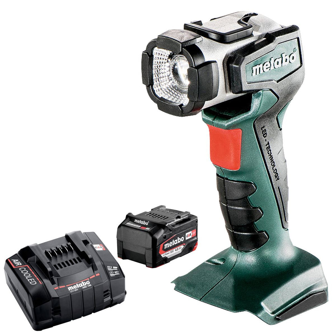 Metabo ULA 14.4-18 14.4-18V Portable LED Torch with 1 x 4.0Ah Battery & Charger