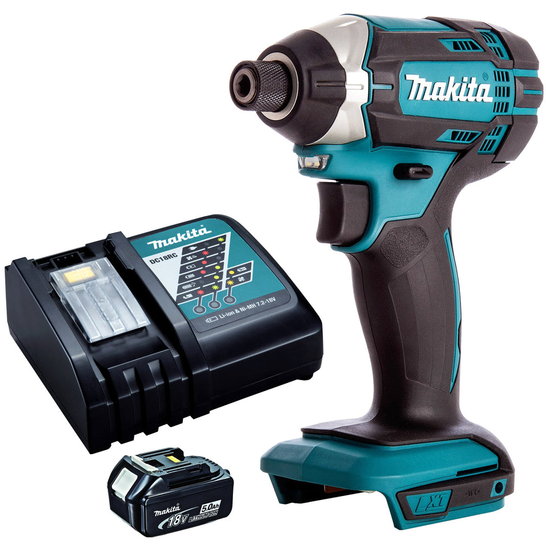 Makita DTD152Z 18V Li-ion Impact Driver with 1 x 5.0Ah Battery &amp; Charger T4TKIT-125