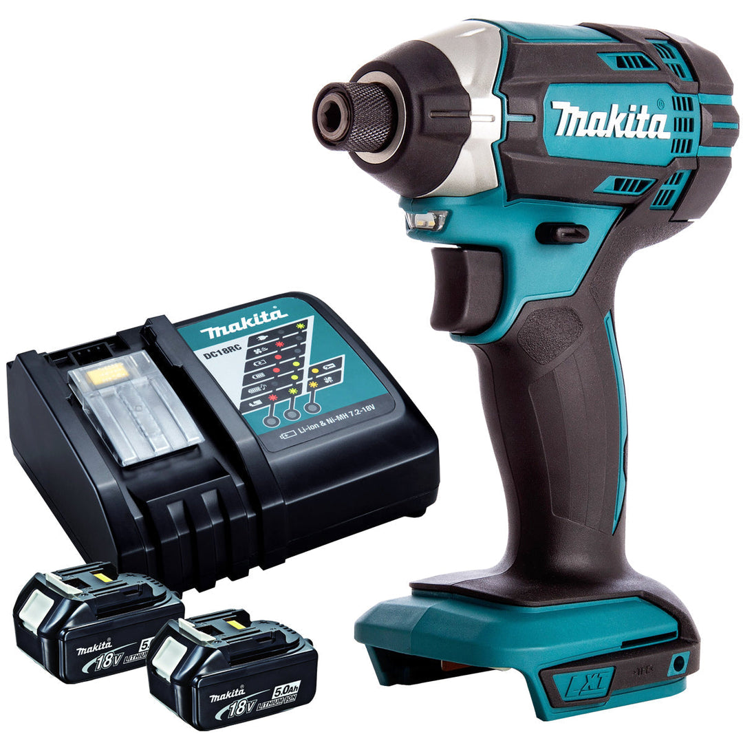 Makita DTD152Z 18V LXT Cordless Impact Driver With 2 x 5.0Ah Batteries &amp; Charger