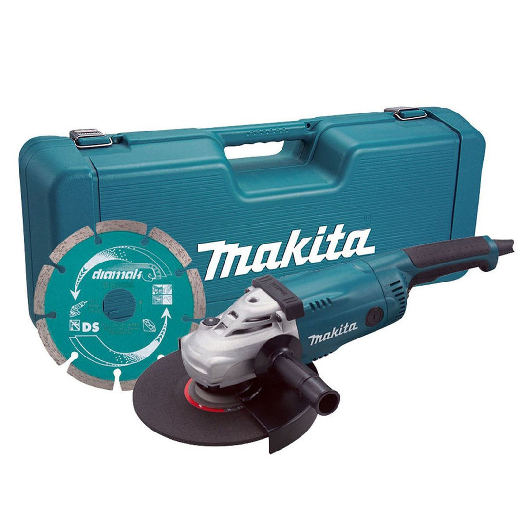 Makita GA9020KD/2 230mm (9") Angle Grinder With Case & Diamond Blade 240V