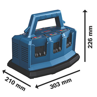 Bosch GAL 18V6-80 10.8/14.4/18V Li-Ion CoolPack 6-Bay Battery Charger