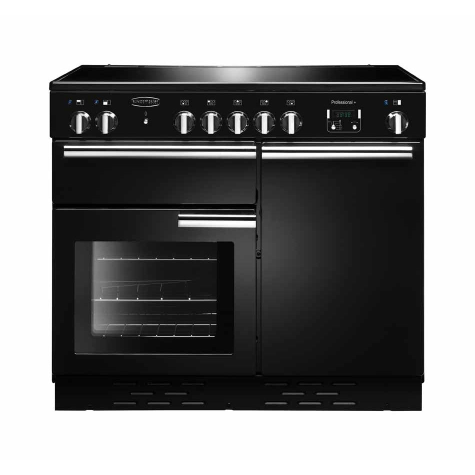 Rangemaster Professional Plus PROP100EIGB/C 100cm wide Electric Range Cooker with Induction Hob - Black