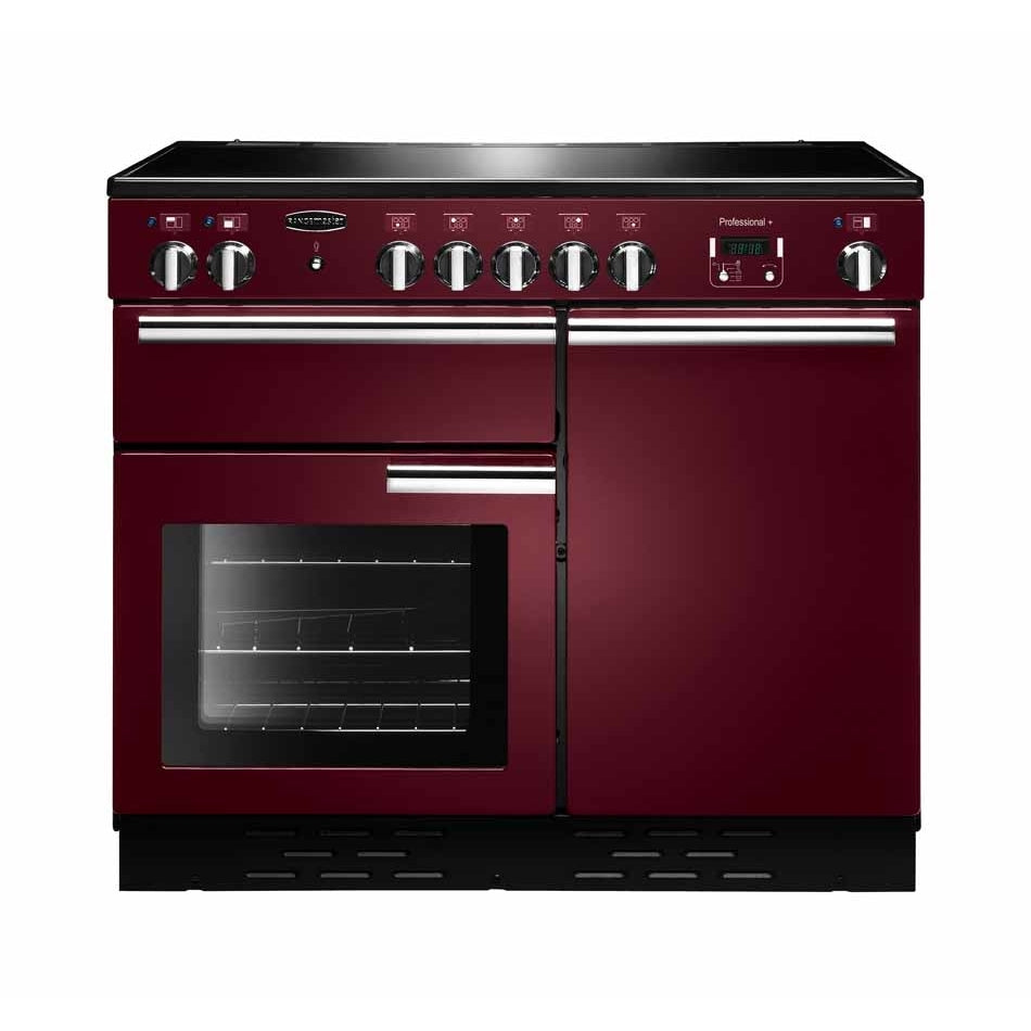 Rangemaster Professional Plus PROP100EICY/C 100cm wide Electric Range Cooker with Induction Hob - Cranberry