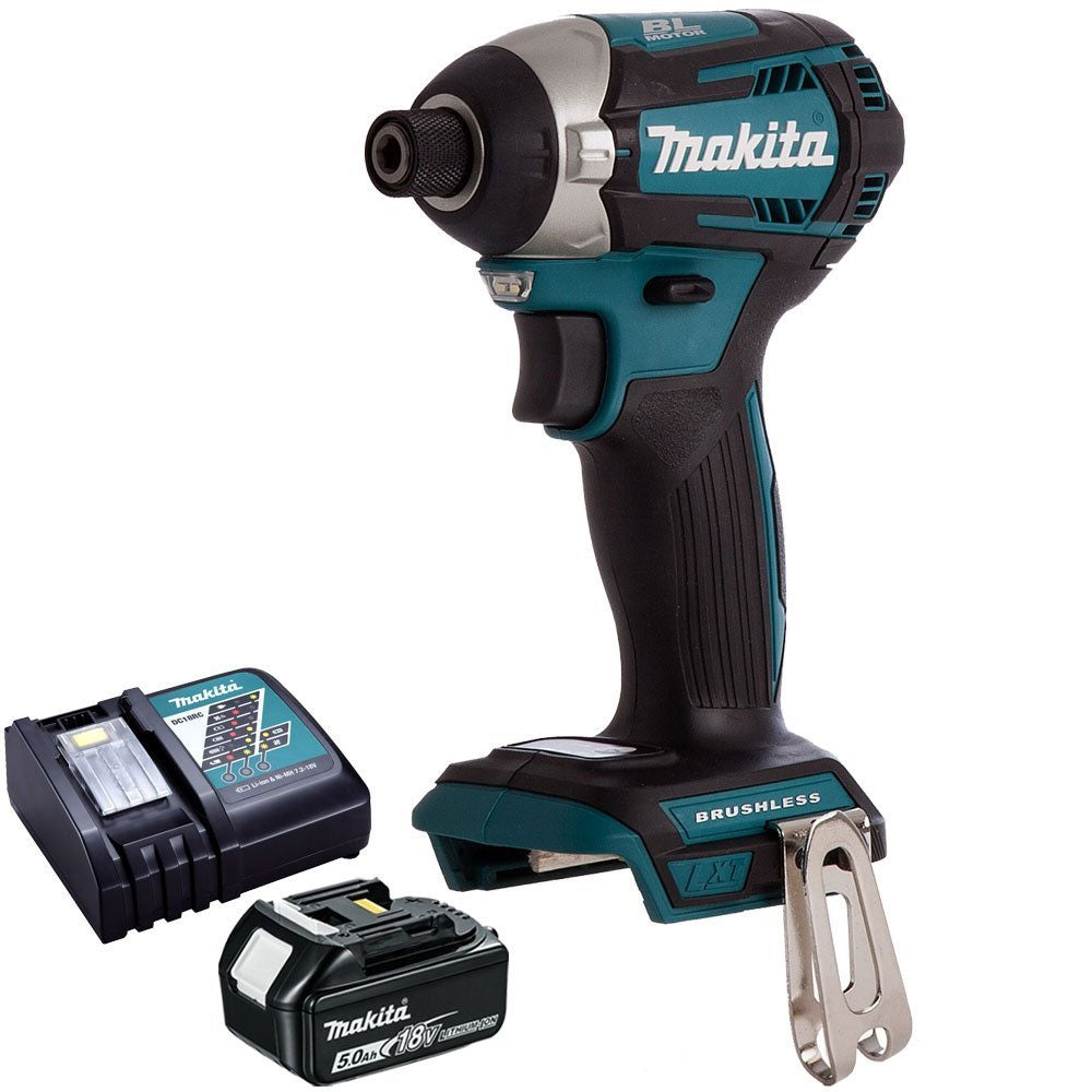 Makita DTD154Z 18V Brushless Impact Driver with 1 x 5.0Ah Battery &amp; Charger