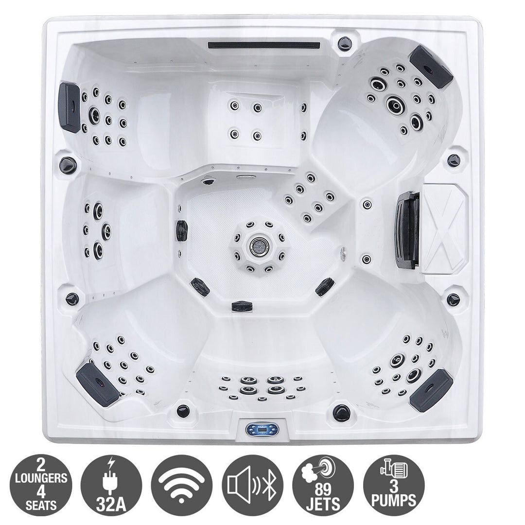 Princess Spas Galaxy 89-Jet 6 Person Hot Tub - Delivered and Installed