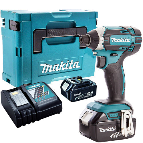 Makita DTD152Z 18V Impact Driver with 2 x 5.0Ah Batteries &amp; Charger in Case