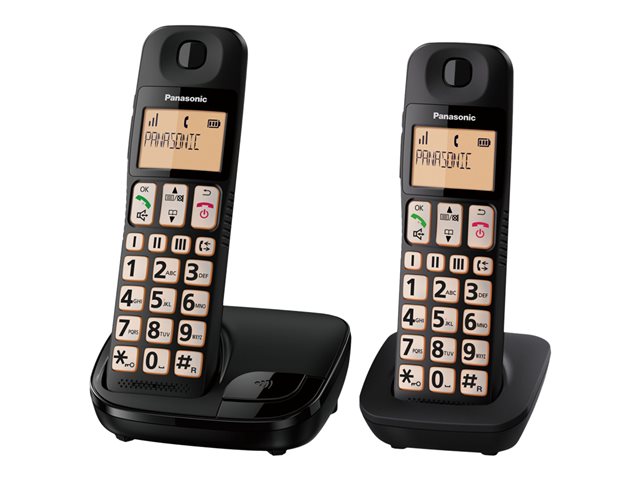 TieDex UK Panasonic KX-TGE112E - cordless phone with caller ID/call waiting + additional handset