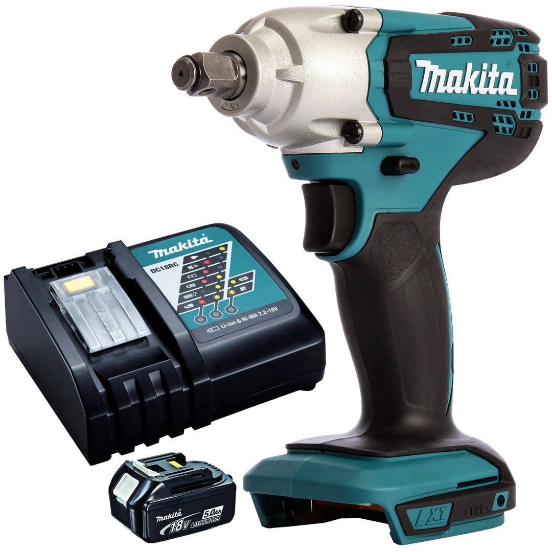 Makita DTW190Z 18V 1/2" Impact Wrench with 5.0Ah Battery &amp; Charger
